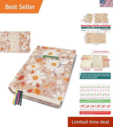 Daisy adjustable book cover - daisy,